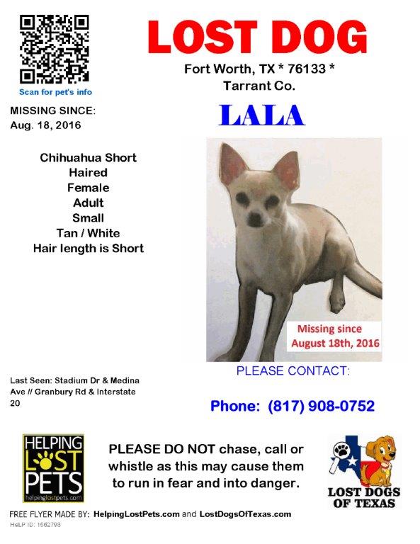 Image of Lala, Lost Dog